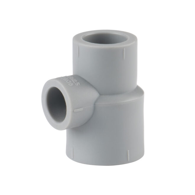 Side reducing tee