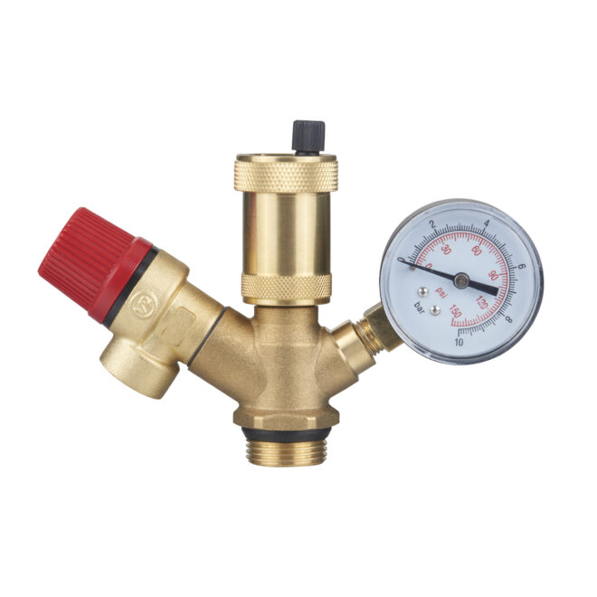 Heating floor combination valve
