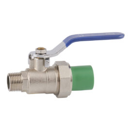 Brass alloy ball valve with union adaptor and fusion end/MT end