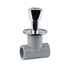Extended stop valve with metal decorative cover
