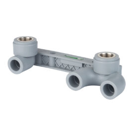 Mixed water faucet double-locking inner thread return elbow with level