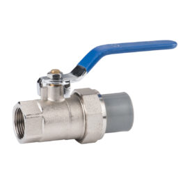 Brass alloy ball valve with union adaptor and fusion end/FT end