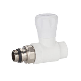 Adjustable water inlet radiator straight stop valve