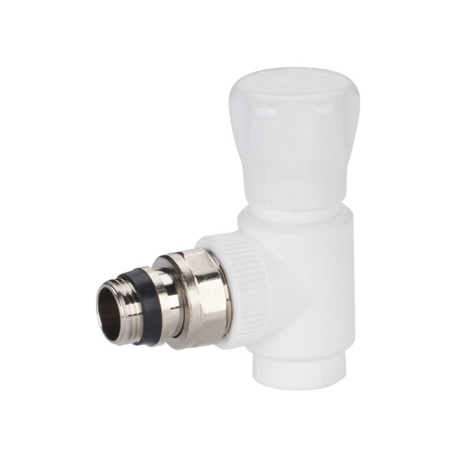 Adjustable water inlet radiator angle stop valve
