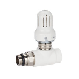 Automatic thermostatic valve for radiator angle stop valve