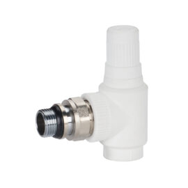 Adjustable water inlet radiator angle stop valve