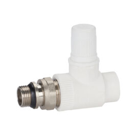 Adjustable water inlet radiator straight stop valve