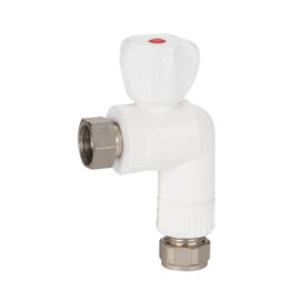 Aluminum-plastic pipe angle stop valve