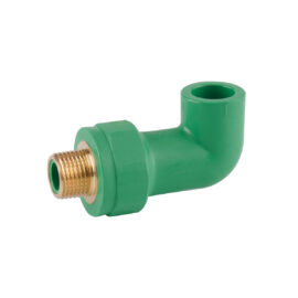Extended external thread elbow